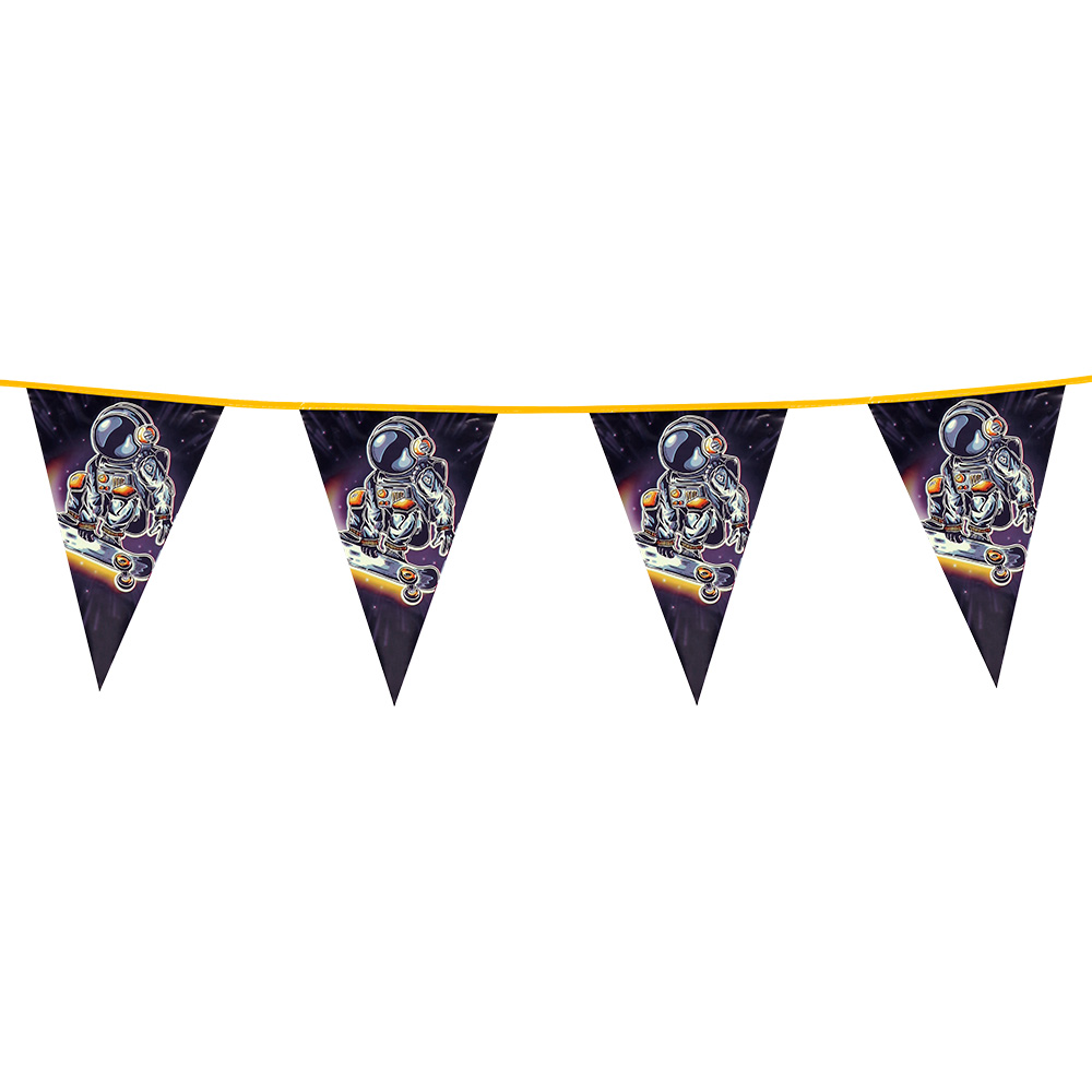 PE vlaggenlijn Space (30 x 20 cm, 6 m)