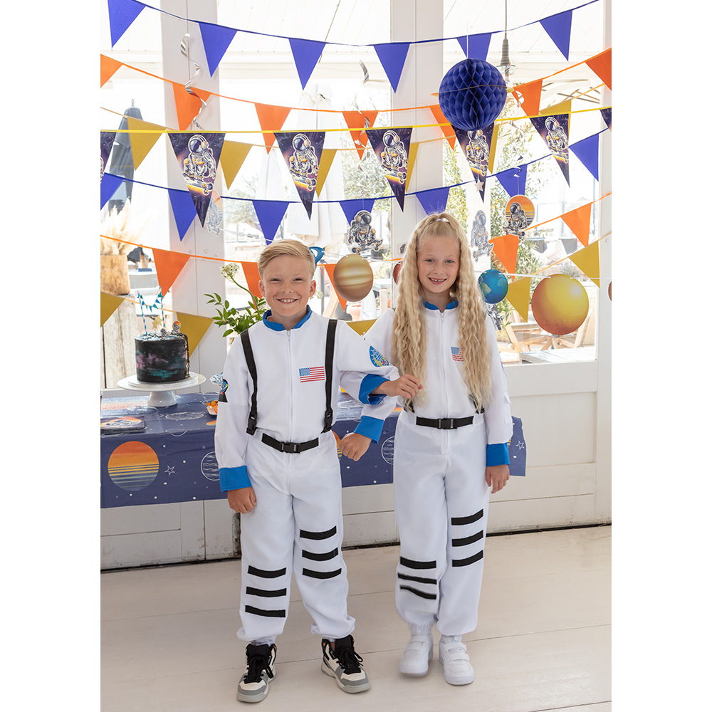 Polyester banner Space 'Happy birthday' (50 x 180 cm)