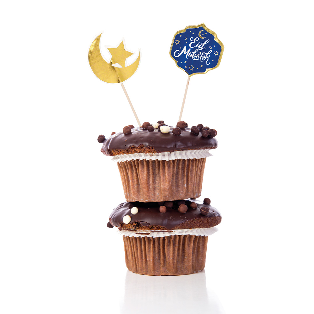 Set 12 cocktailprikkers 'Eid Mubarak' (12 cm)