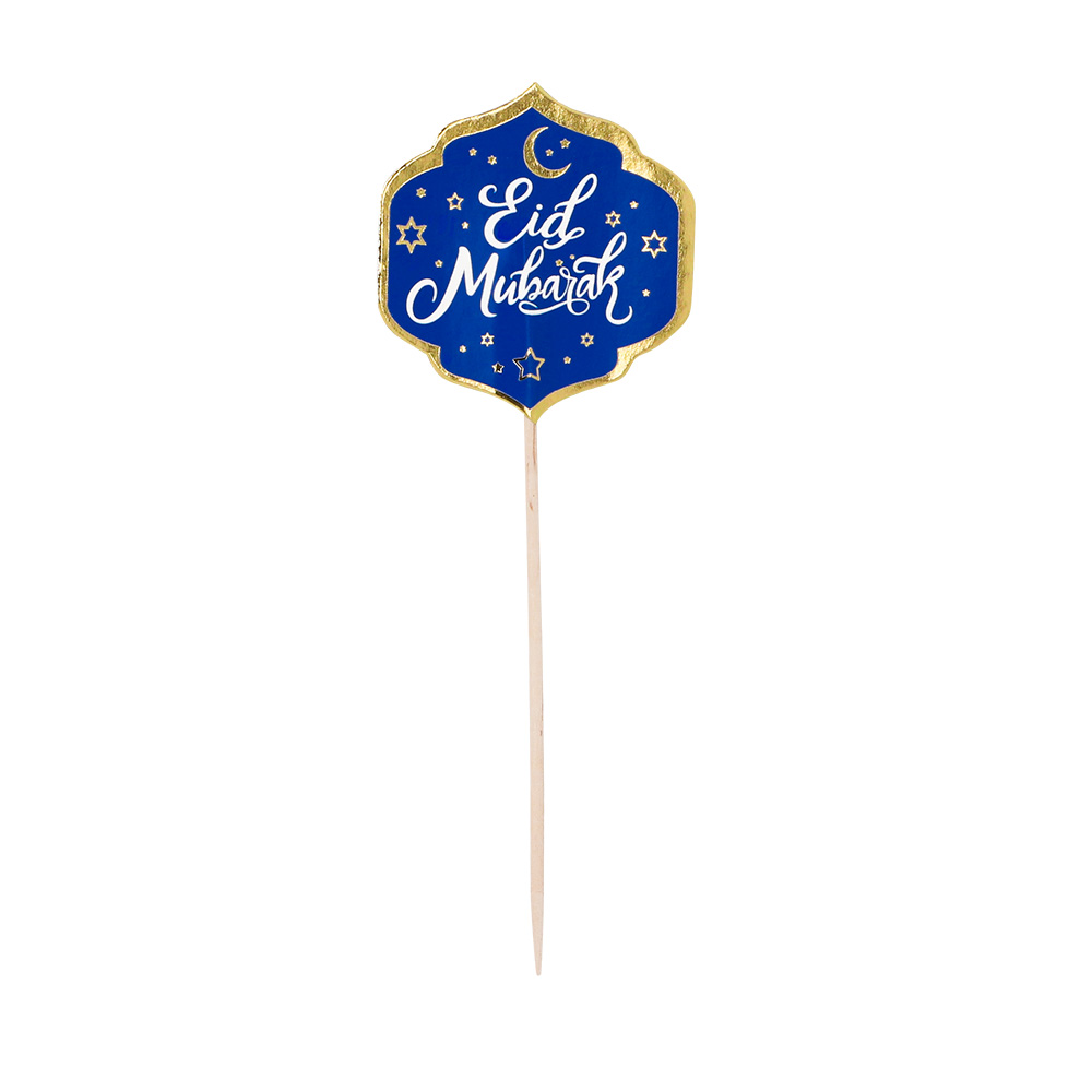 Set 12 cocktailprikkers 'Eid Mubarak' (12 cm)