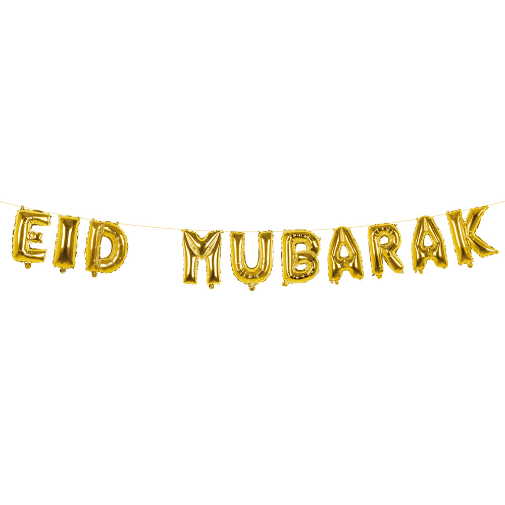 Folieballonslinger 'Eid Mubarak' (5 m)
