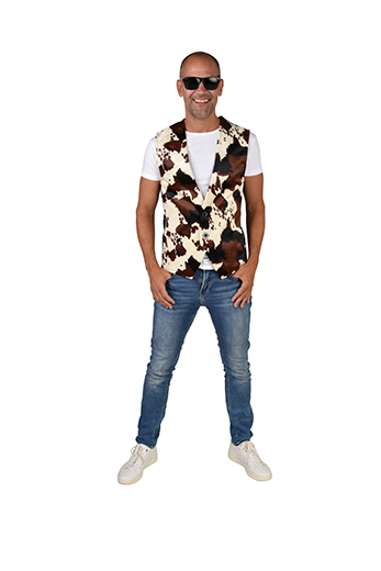 Vest koeienprint cowboy