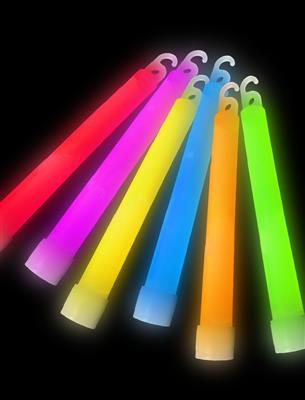 Glowstick xl 6 kleuren 15 cm