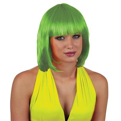 Pruik sexy Holly groen
