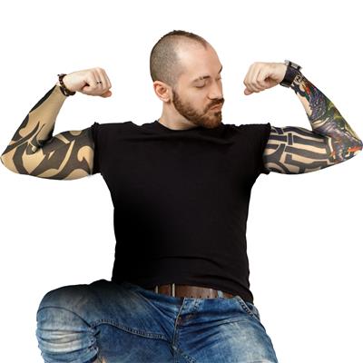 Tattoo arm mouw 2 ass