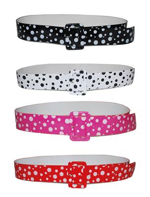 Riem met polka dots 4 kleuren
