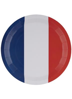 8 borden blauw wit rood