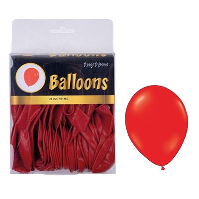 40 Rode ballonnen 10"