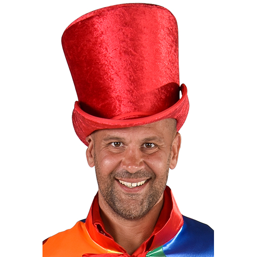 Hoge hoed rood