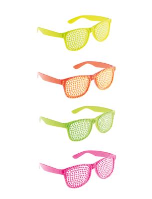 Bril parels fluo 4 kleuren