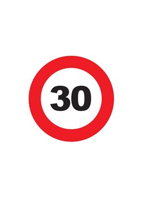 6 onderleggers magnetisch 12 cm traffic 30 jaar