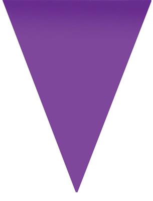 Vlaggenlijn 5m 10 vlaggen paars