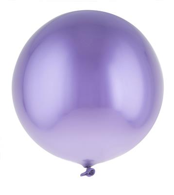12 ronde ballonnen 13.8"  chroom lila