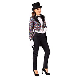Glitter rokjas multicolour dame