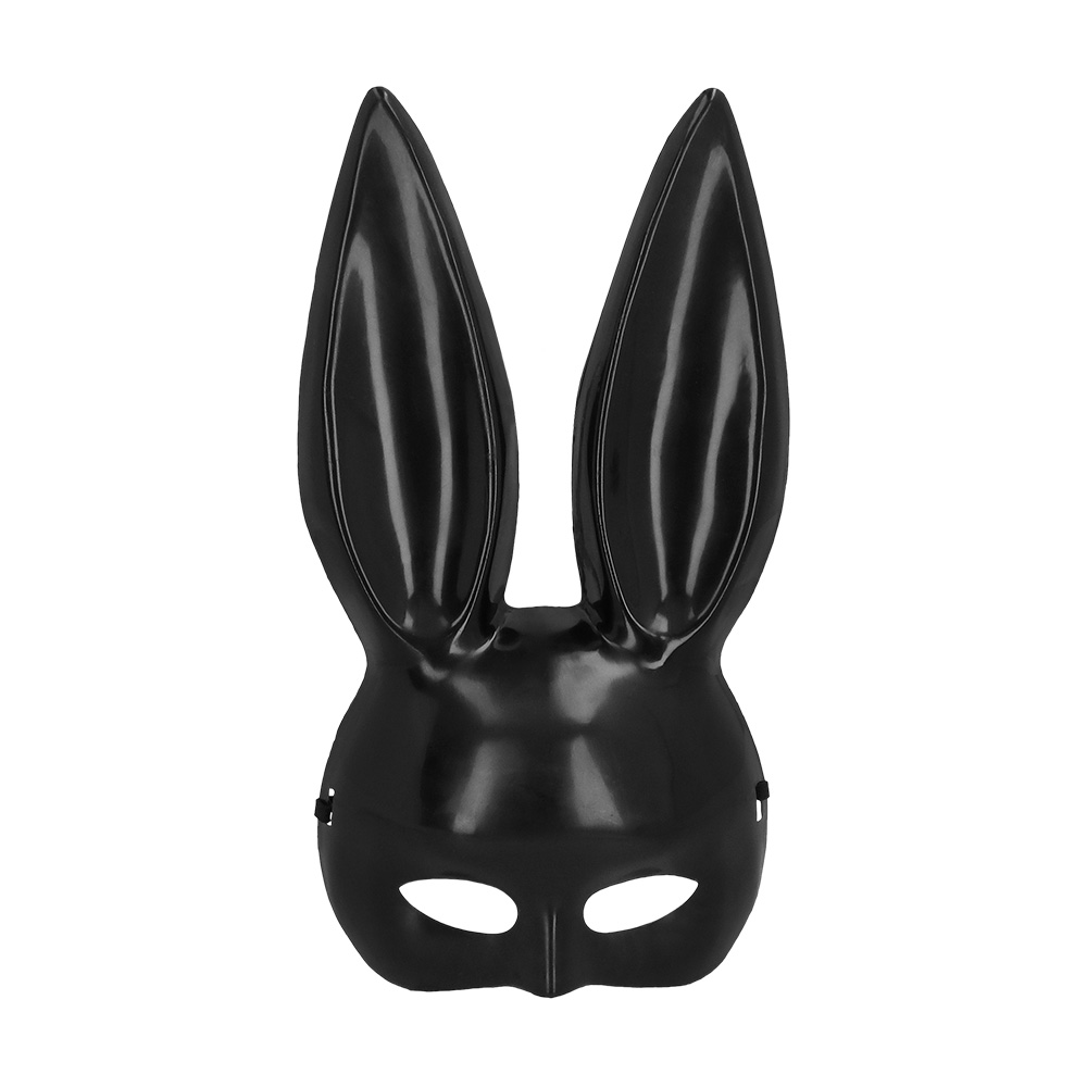 Halfmasker Bunny zwart