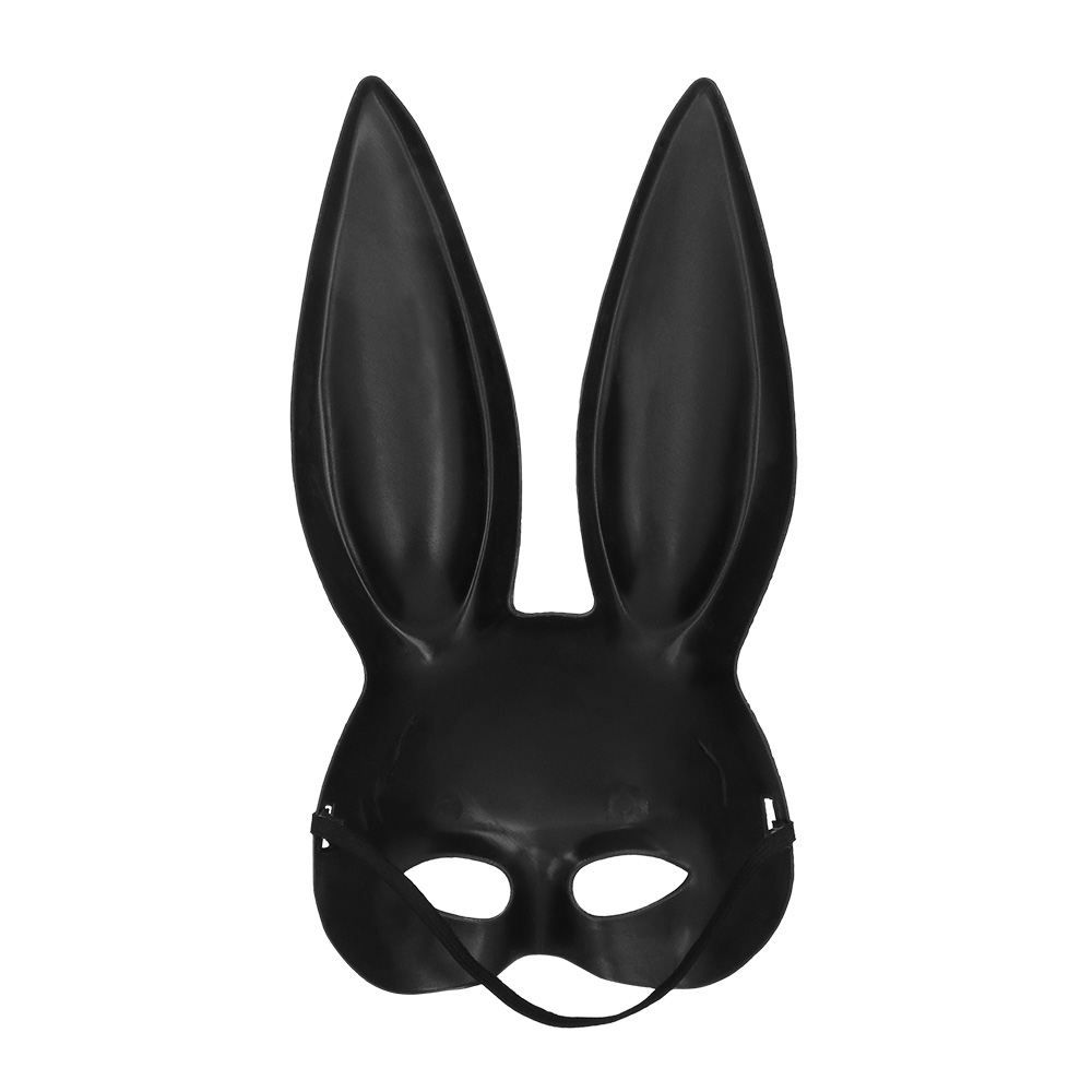 Halfmasker Bunny zwart