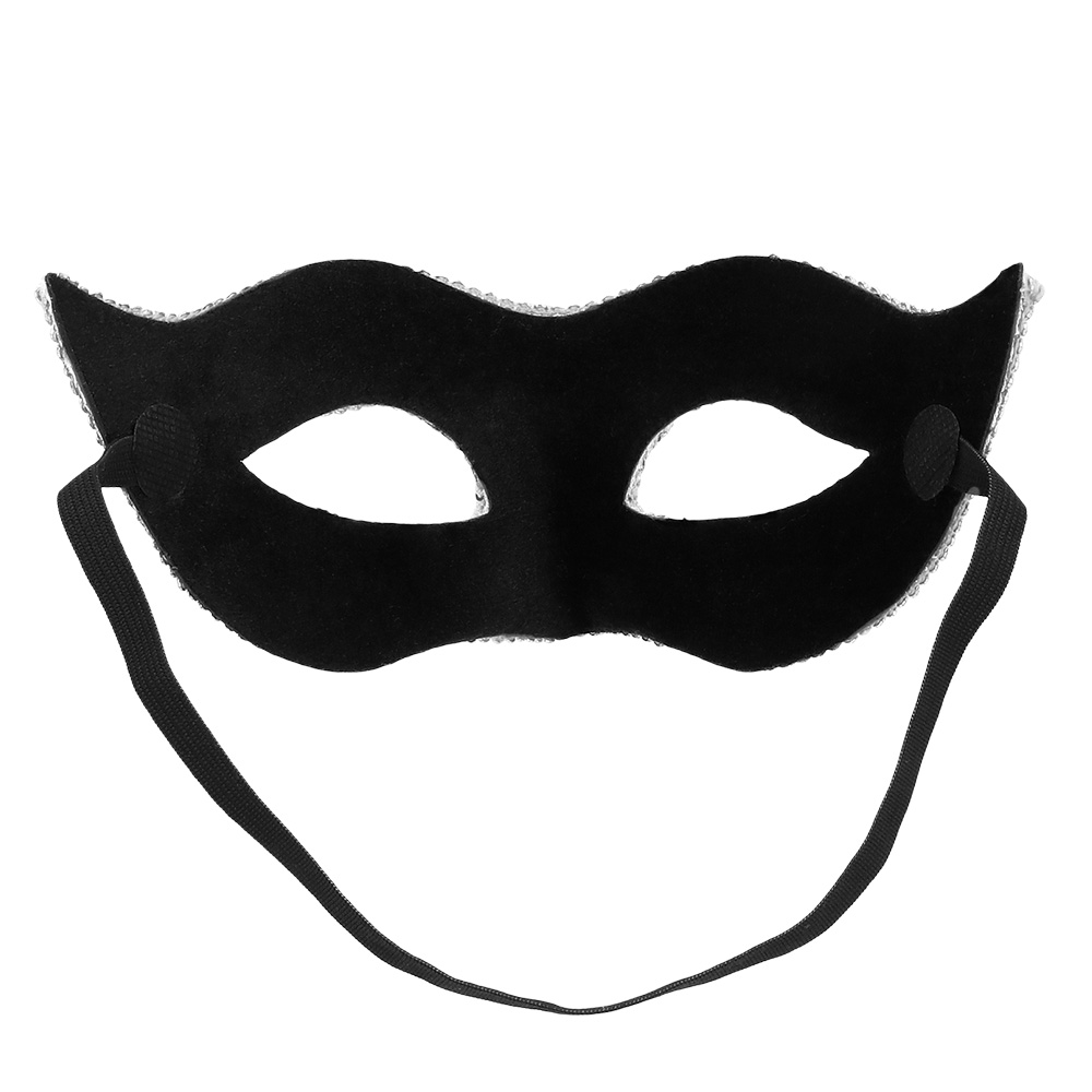 Oogmasker Venice sequins zilver