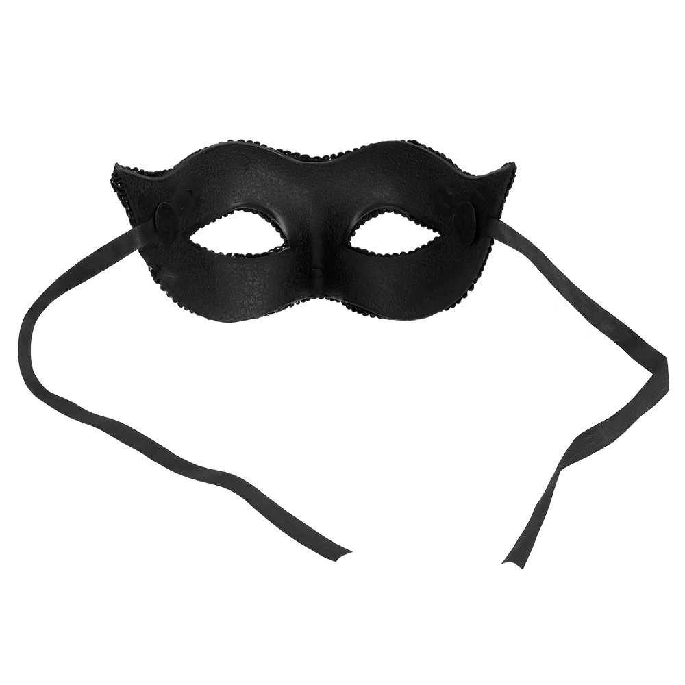 Oogmasker Venice sequins zwart