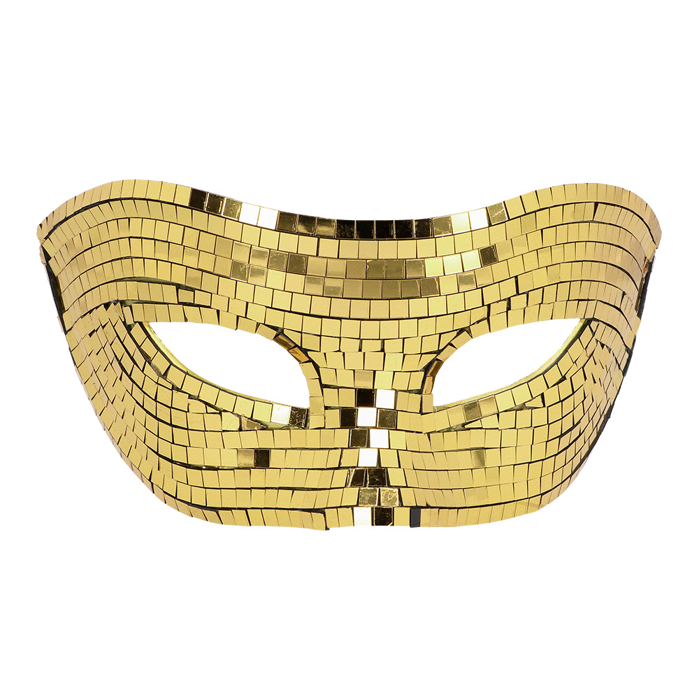 Oogmasker Disco goud