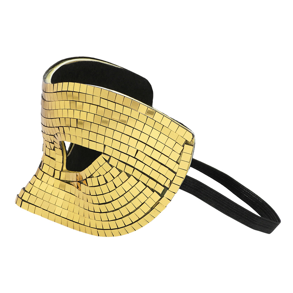 Oogmasker Disco goud