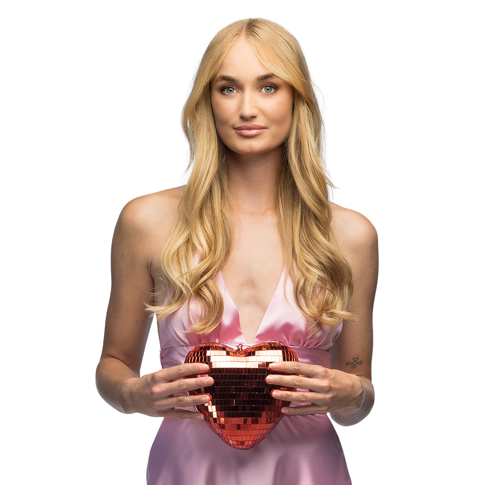 Discobal hart rood (19 cm)