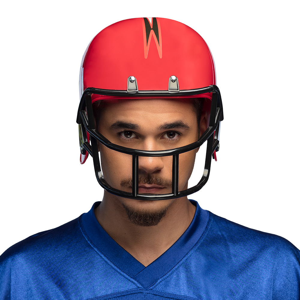 Helm American football rood