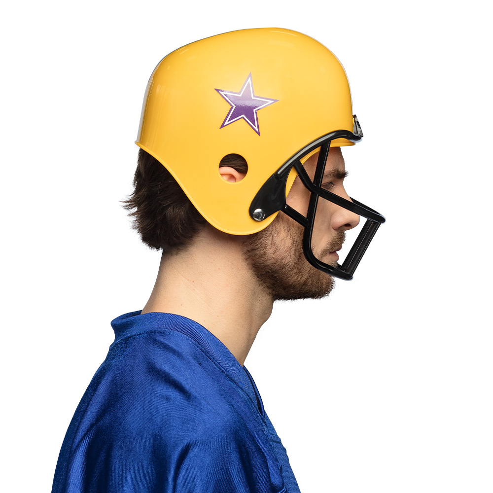 Helm American football geel