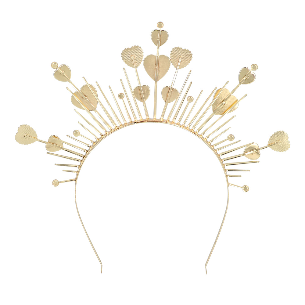 Metalen diadeem halokroon Juliette