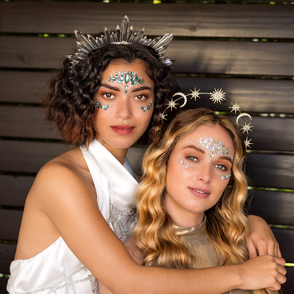 Metalen diadeem halokroon Calypso