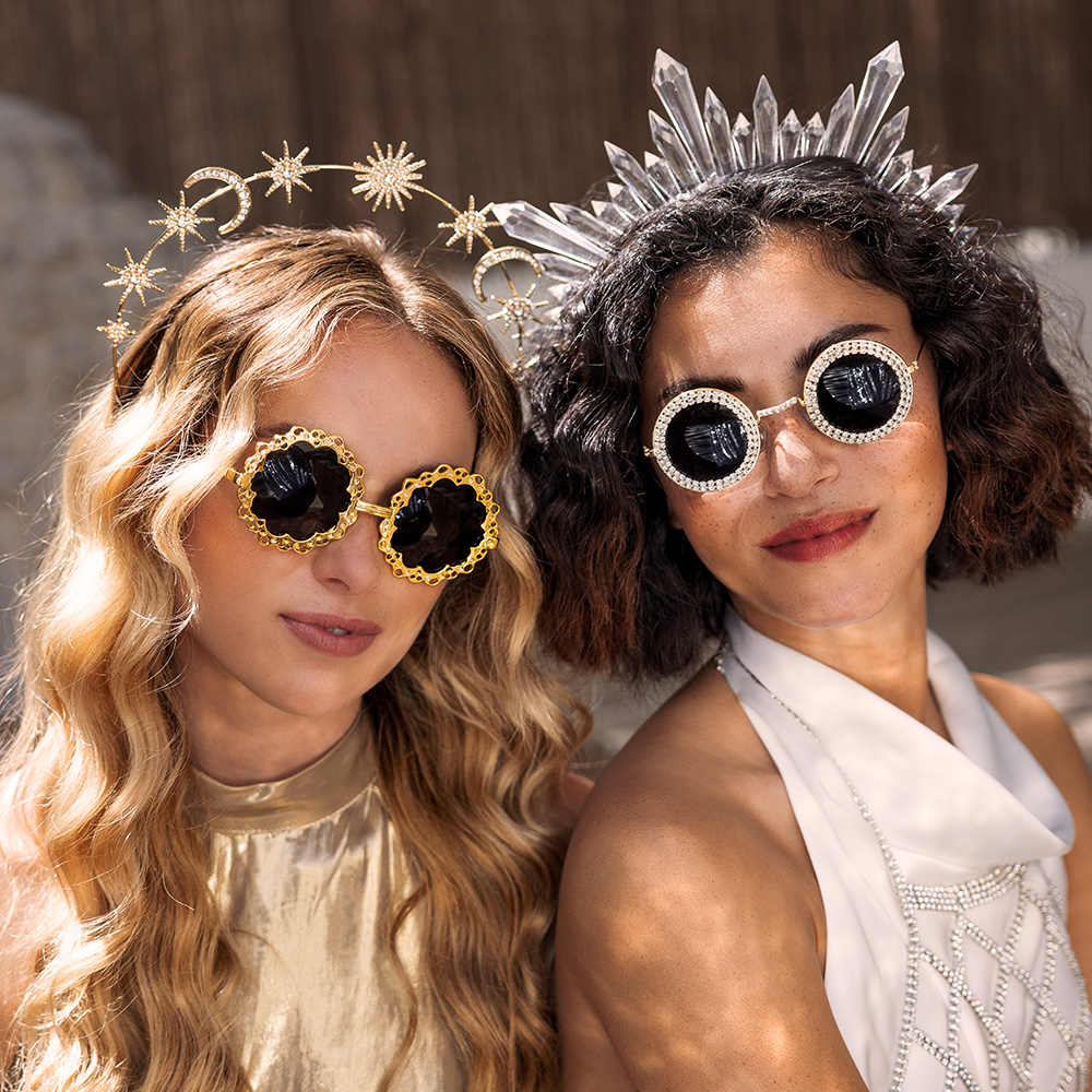 Metalen diadeem halokroon Calypso