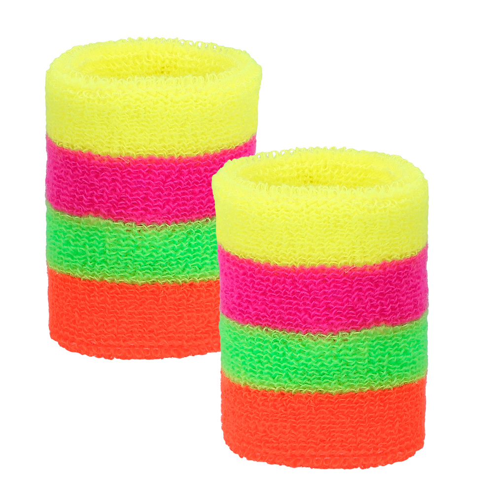 Set 3 zweetbandjes neon UV