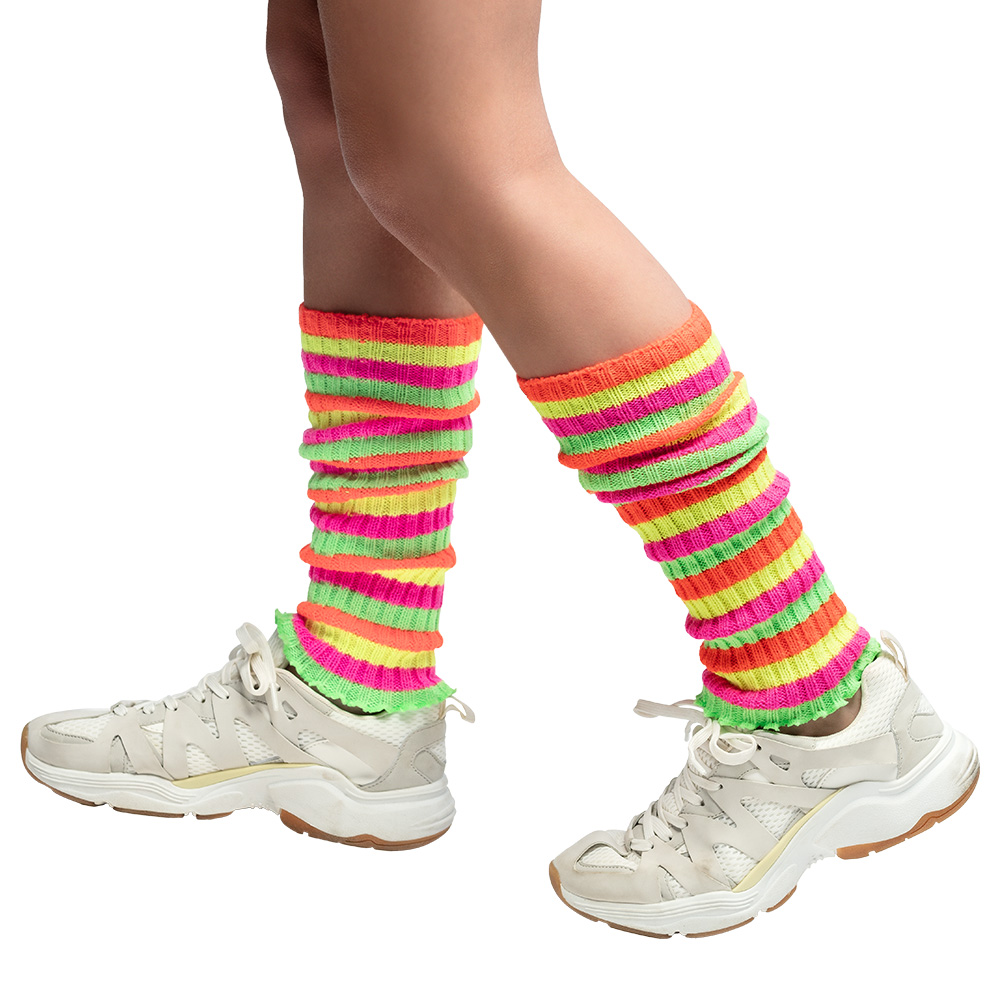 Paar beenwarmers Neon UV