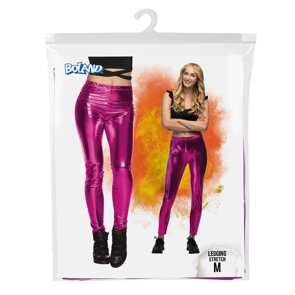 Legging Metallic roze (M stretch)