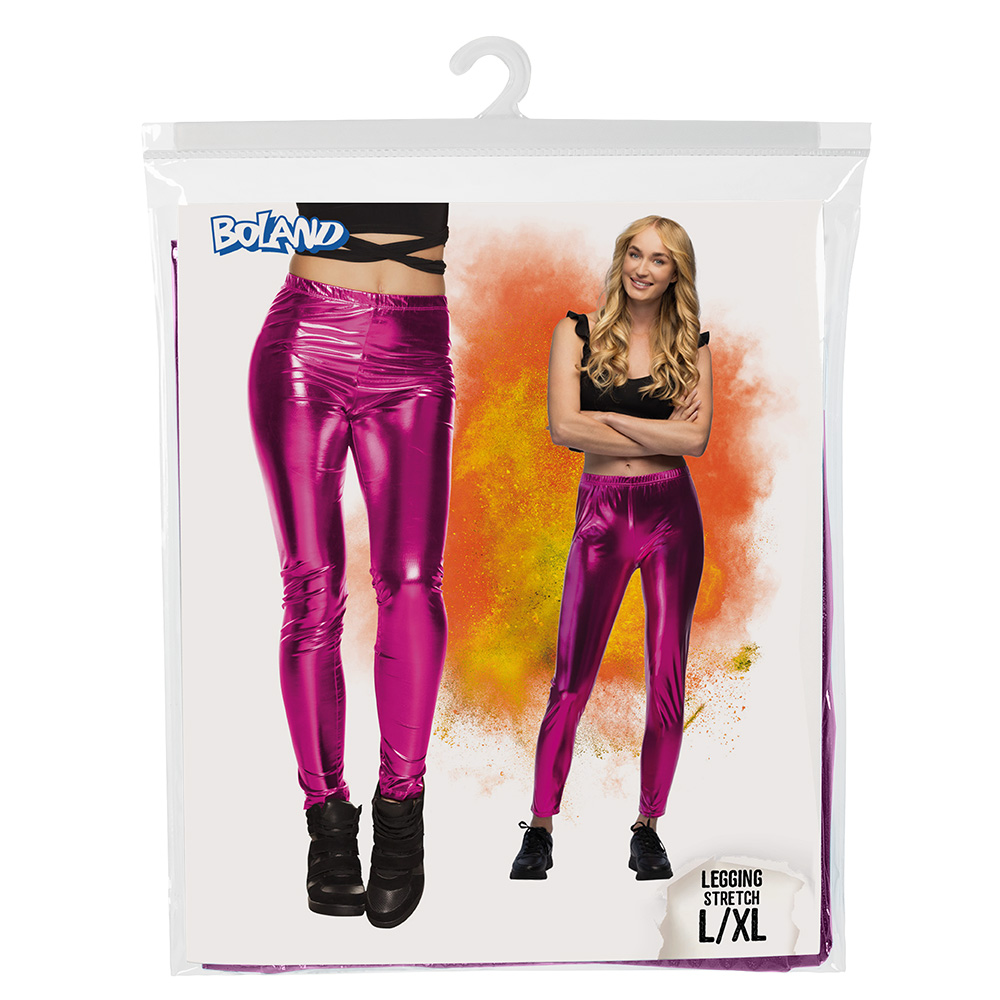 Legging Metallic roze (L/XL stretch)