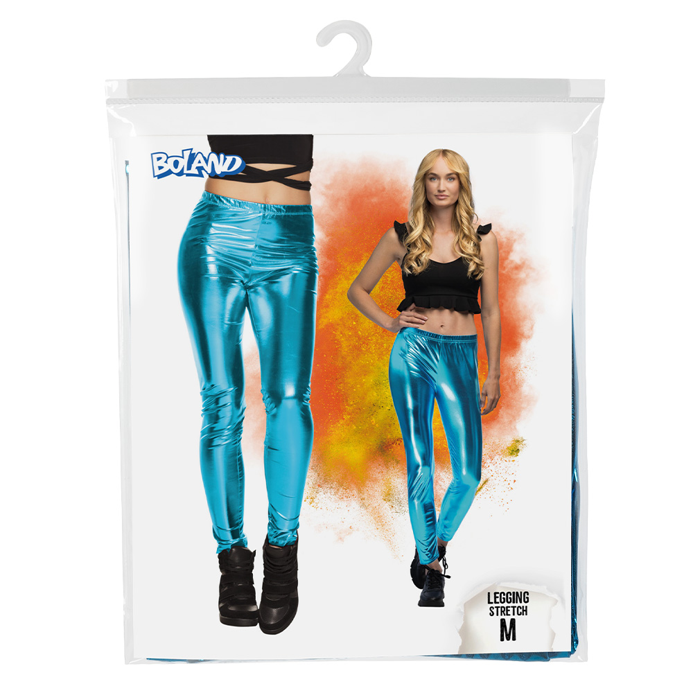 Legging Metallic turquoise (M stretch)