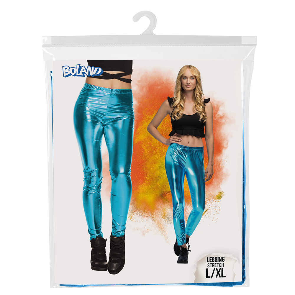 Legging Metallic turquoise (L/XL stretch)