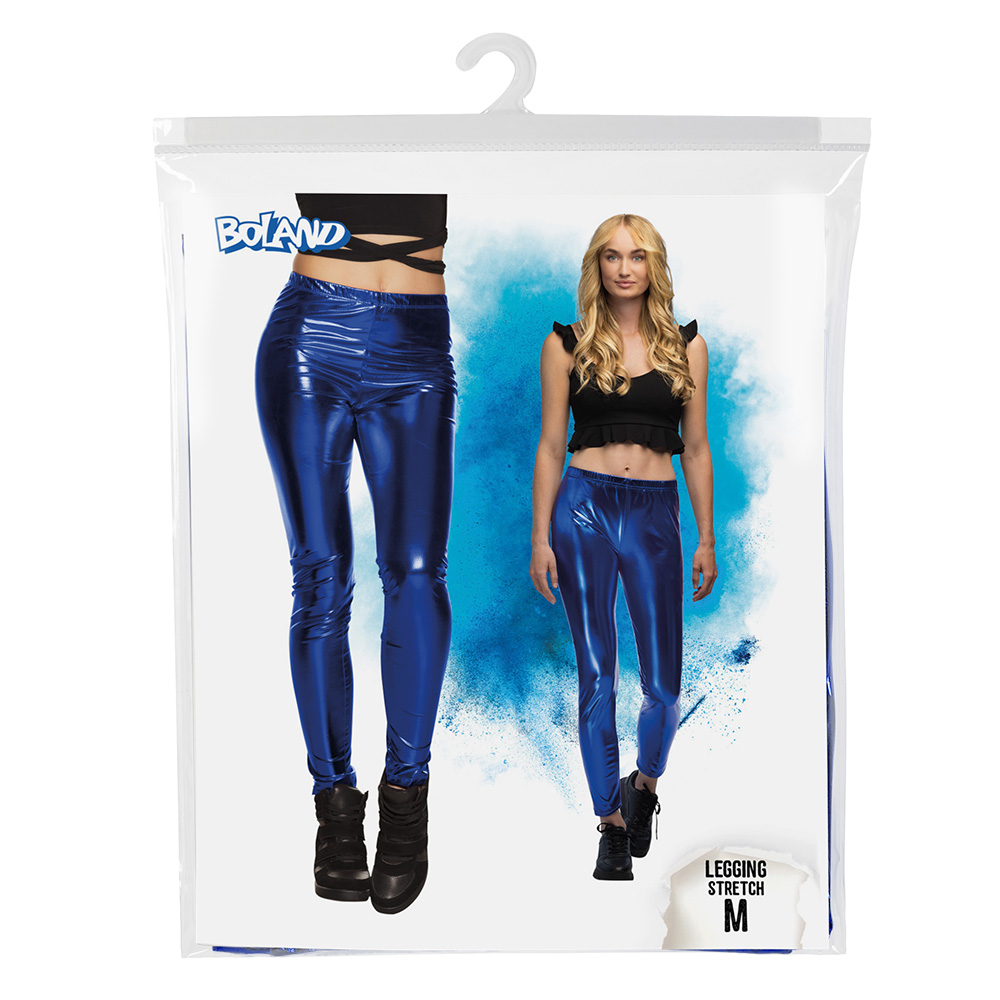 Legging Metallic donkerblauw (M stretch)