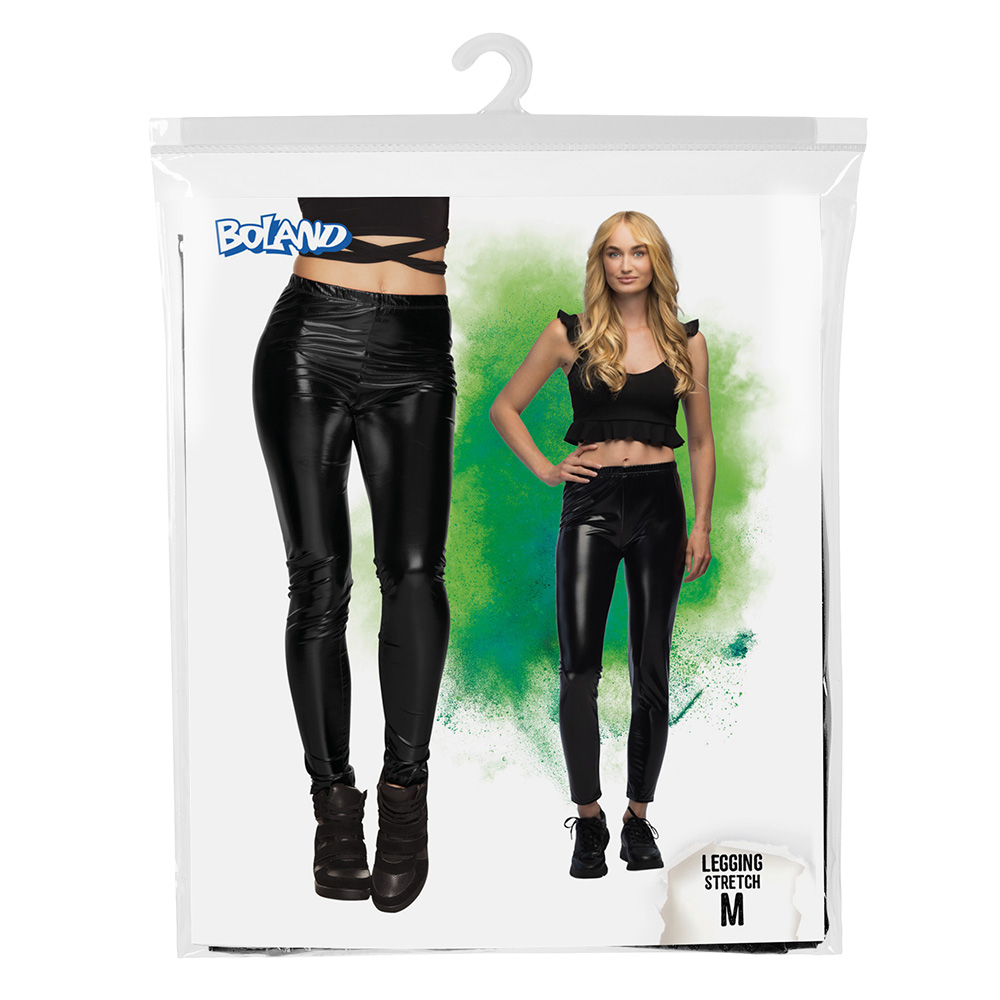 Legging Metallic zwart (M stretch)