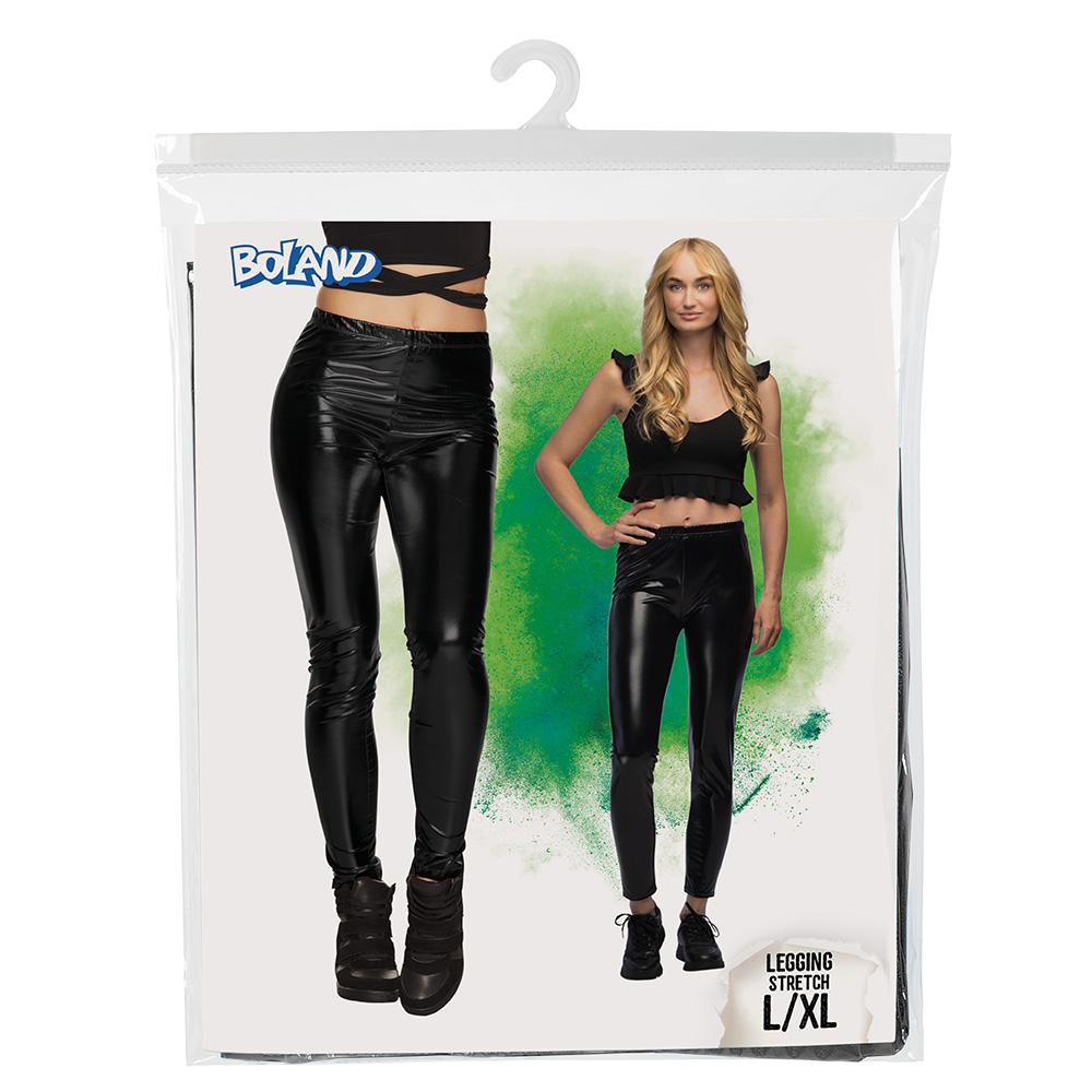 Legging Metallic zwart (L/XL stretch)