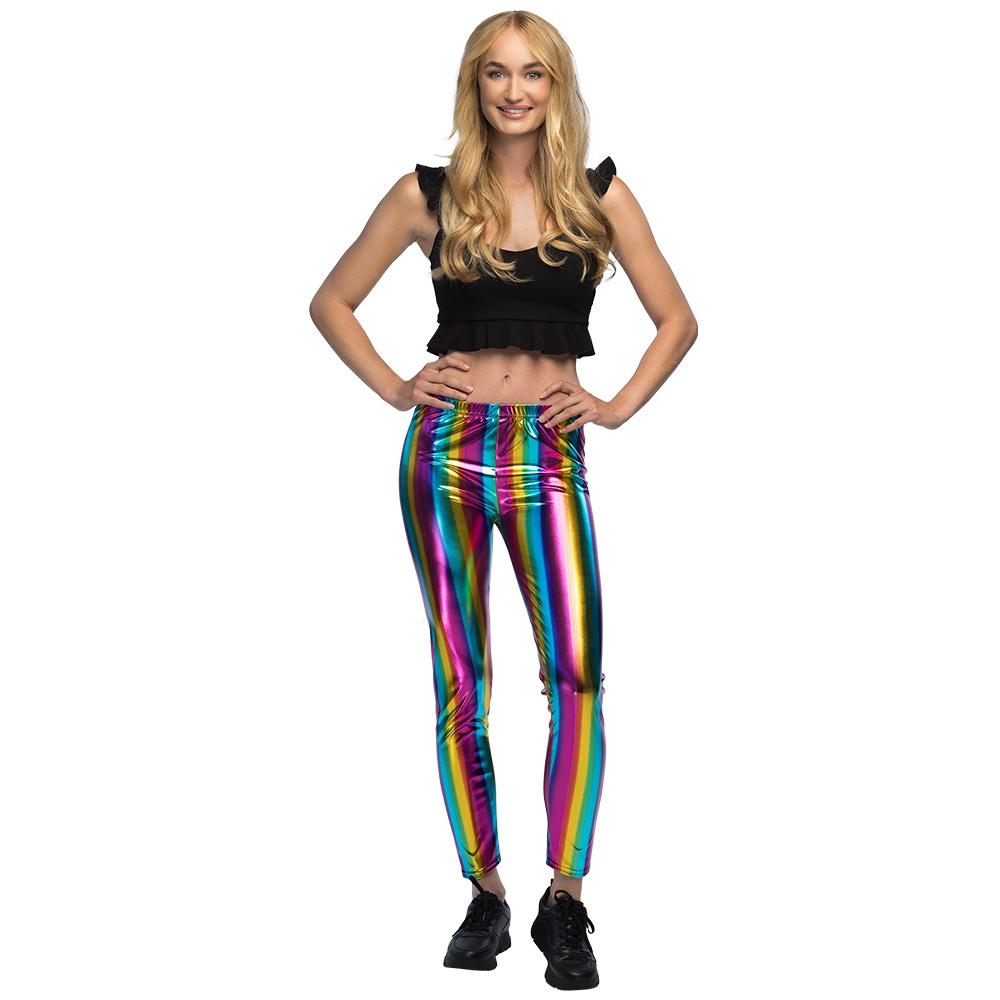 Legging Metallic regenboog (M stretch)