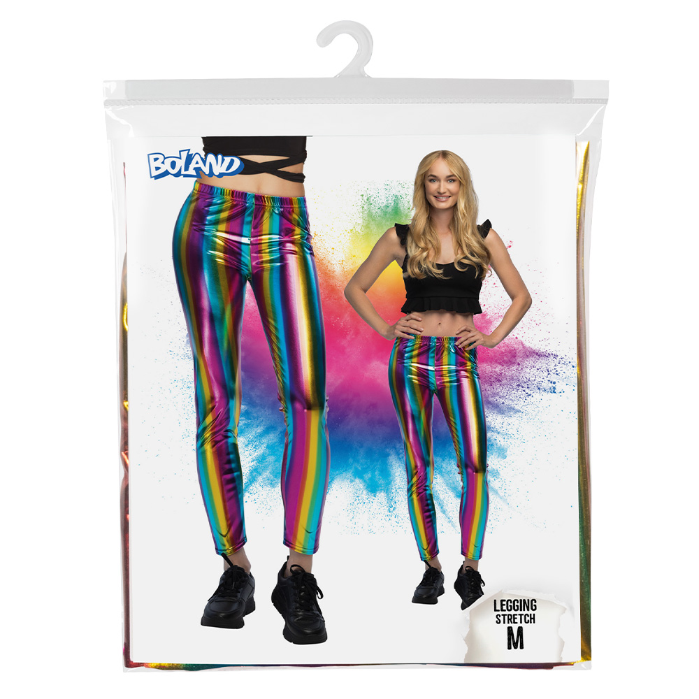 Legging Metallic regenboog (M stretch)