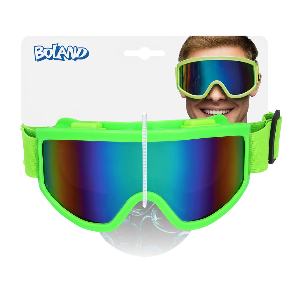 Party skibril 4 neon kleuren ass. UV
