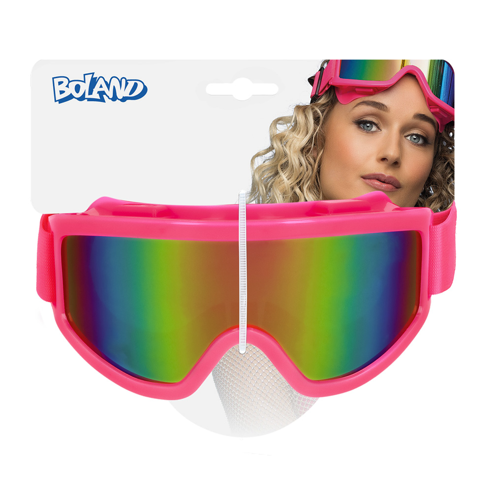 Party skibril neonroze UV