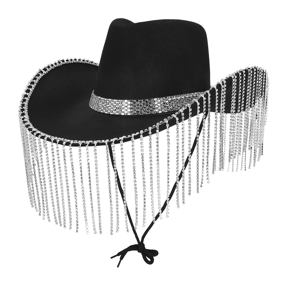 Cowboyhoed Showgirl zwart