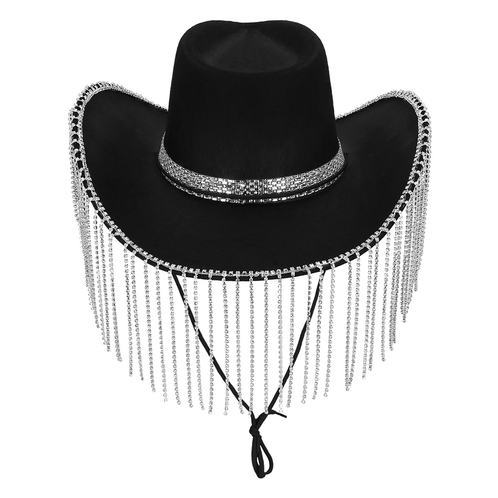 Cowboyhoed Showgirl zwart