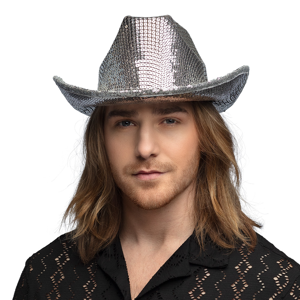 Cowboyhoed Groovy zilver
