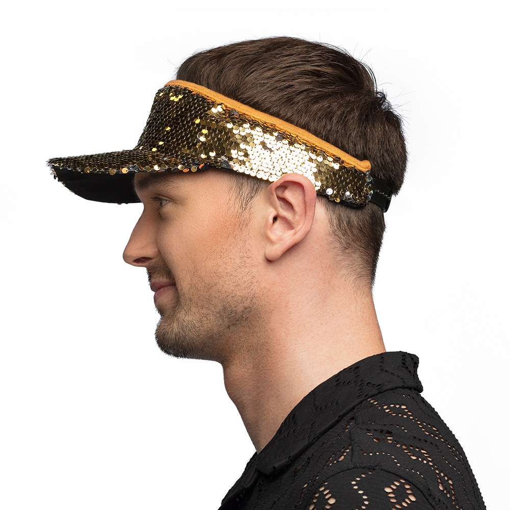 Zonneklep Blitz goud (verstelbaar)