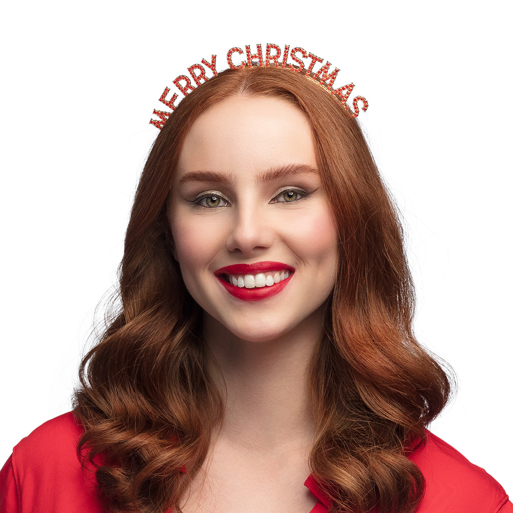 Metalen diadeem 'Merry Christmas'