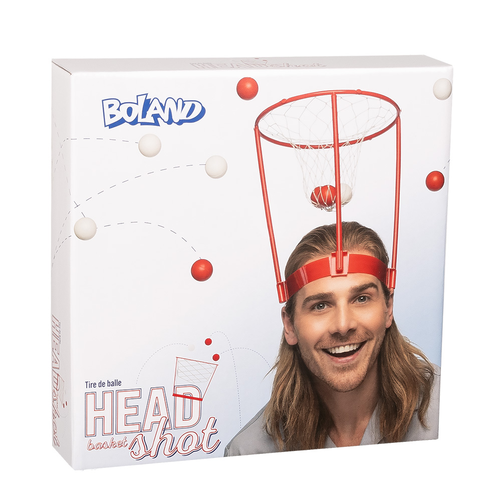 Spel Head basket shot (hoofdband met net, 20 balletjes)