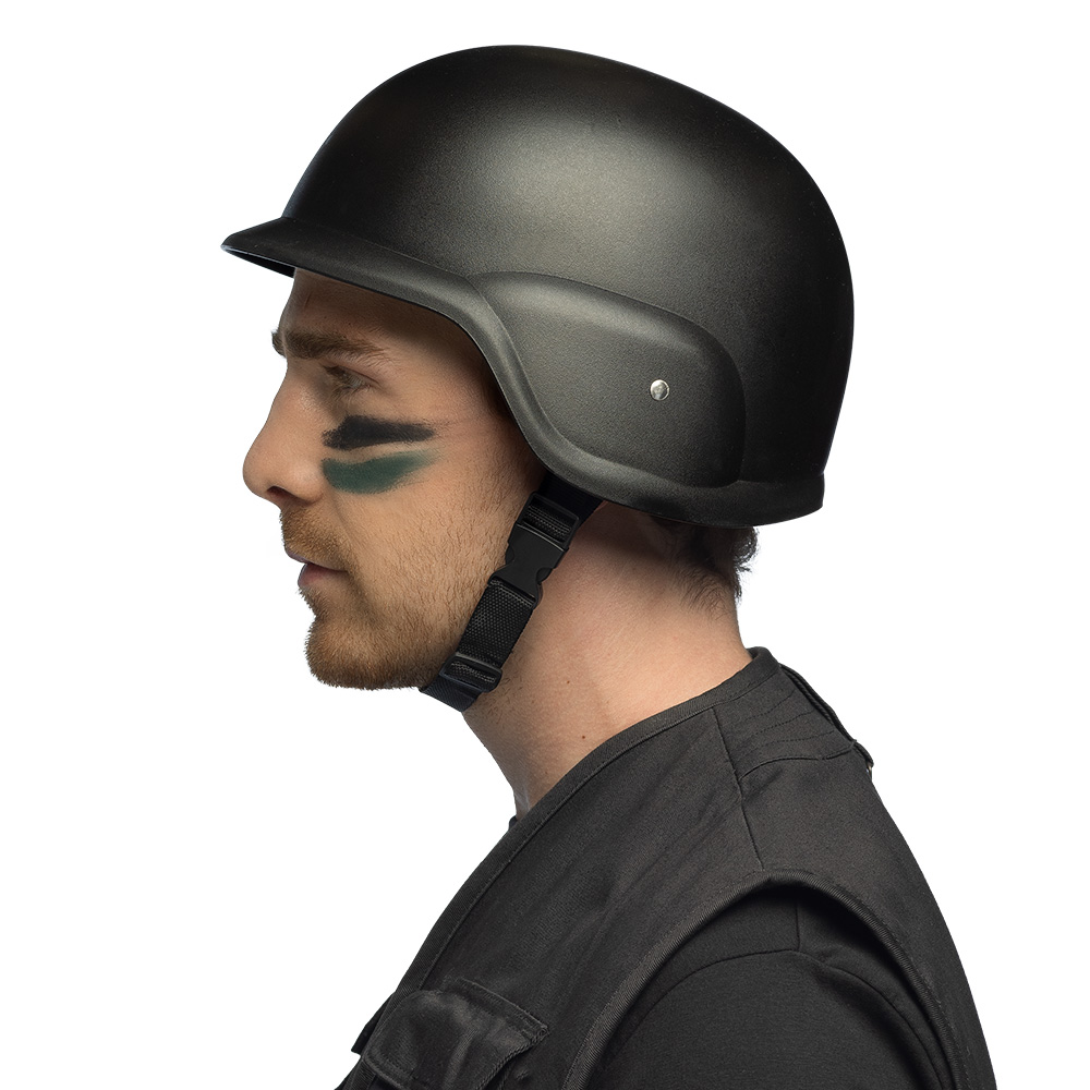 Tactische helm zwart (verstelbaar)